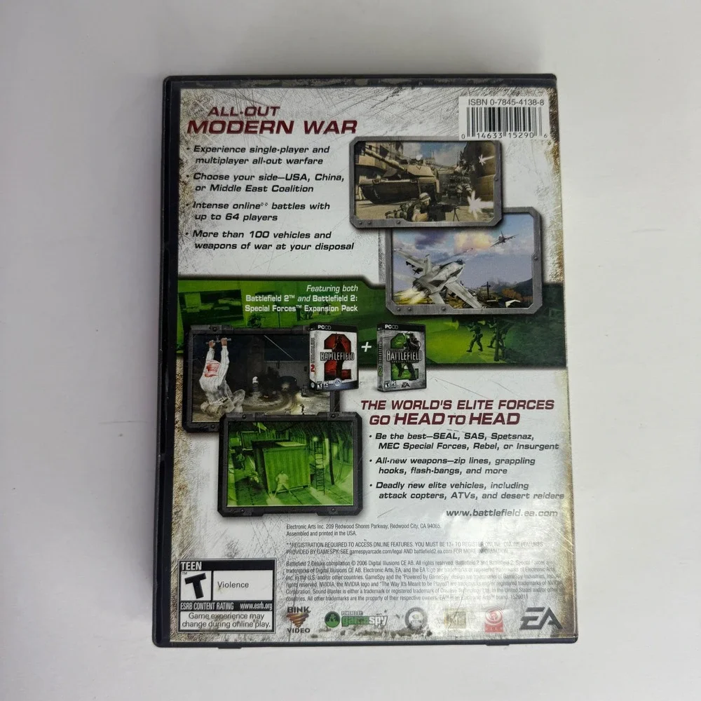 Battlefield 2 Deluxe‎ Edition PC CD ROM Game with Vietnam Expansion Pack